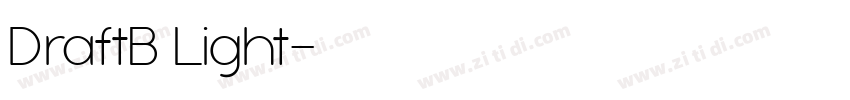 DraftB Light字体转换